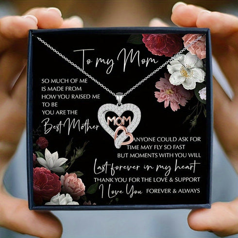 To Mom Heart Necklace, Heart Necklace
